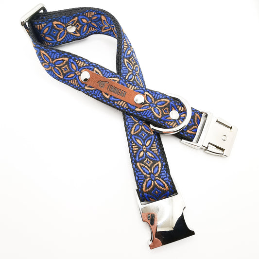 Majestic Cotton Bespoke Dog Collar for Large Breed Dogs