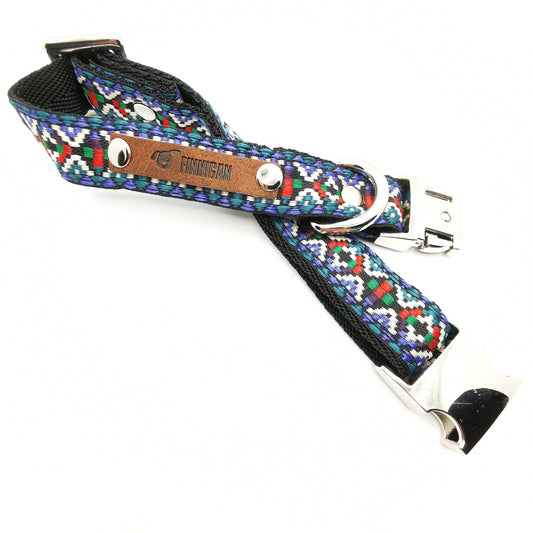 Enchanted Paws bespoke cotton dog collar for large breeds